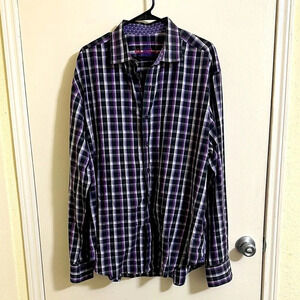 EUC Robert Graham Plaid Button Down Shirt